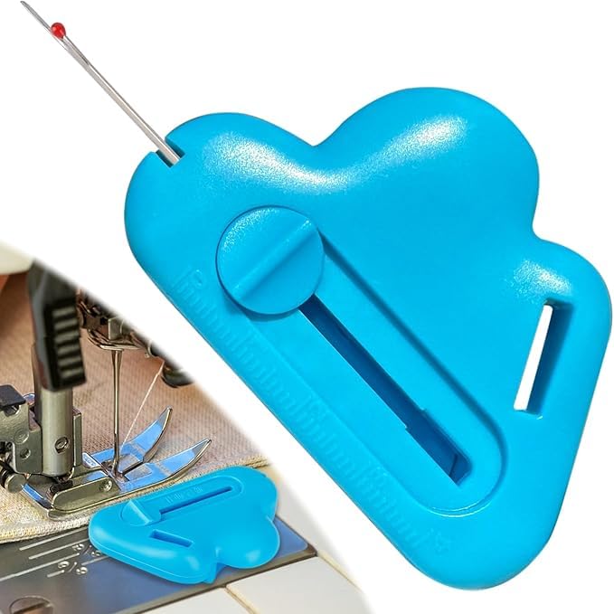 Generic Magnetic Seam Guide with Seam Ripper, Fiber Material, Polygonal Multifunctional Sewing Machine Hemmer Guide with Scale, Blue, Universal Sewing Accessories-image-26