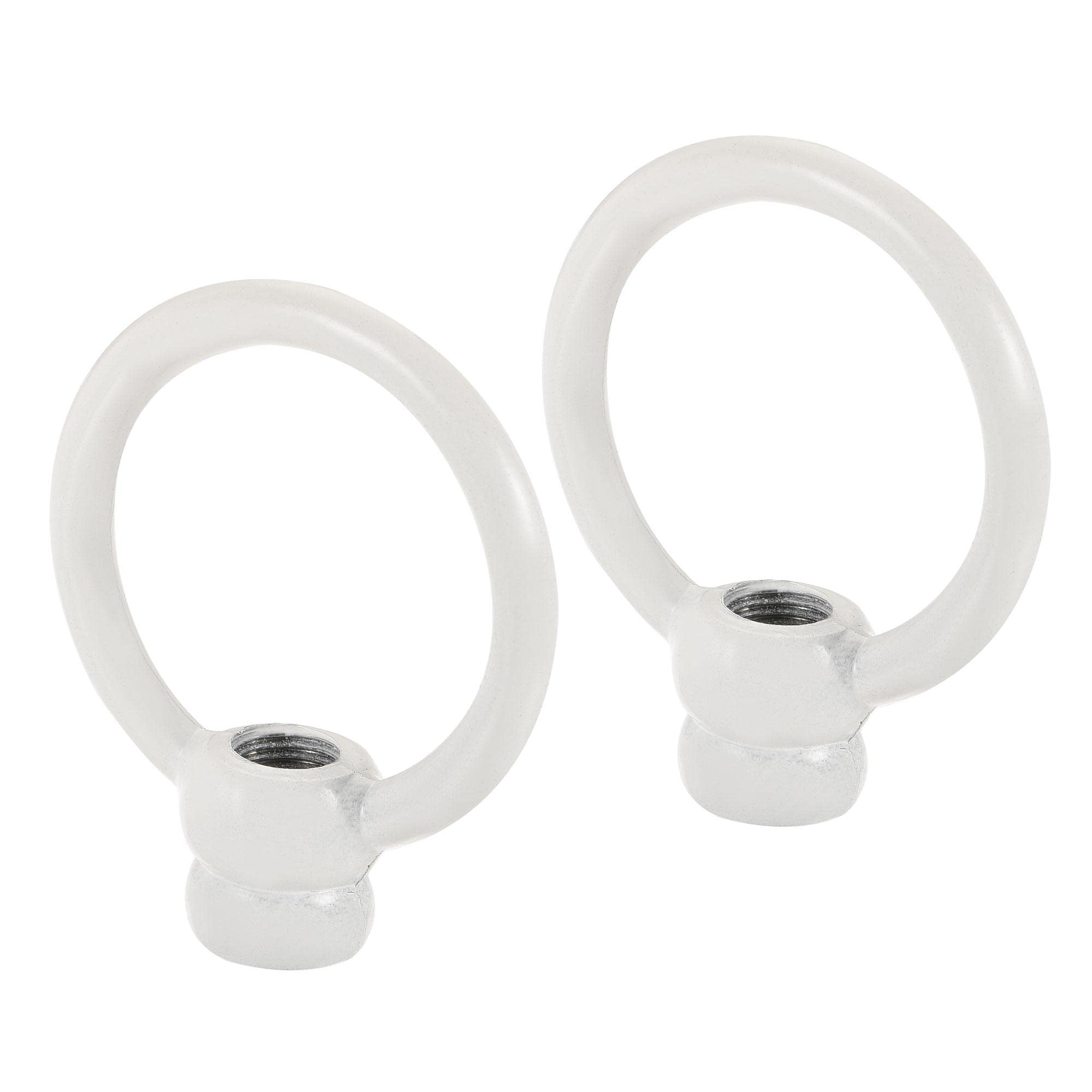 Œil Écrou 15kg M10 - 29x35mm Nickel - Lot De 2 Pour Suspension Lampe Lustre