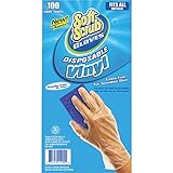 big time products llc 11200-16 Soft Scrub, 100 Count, Disposable Vinyl Gloves