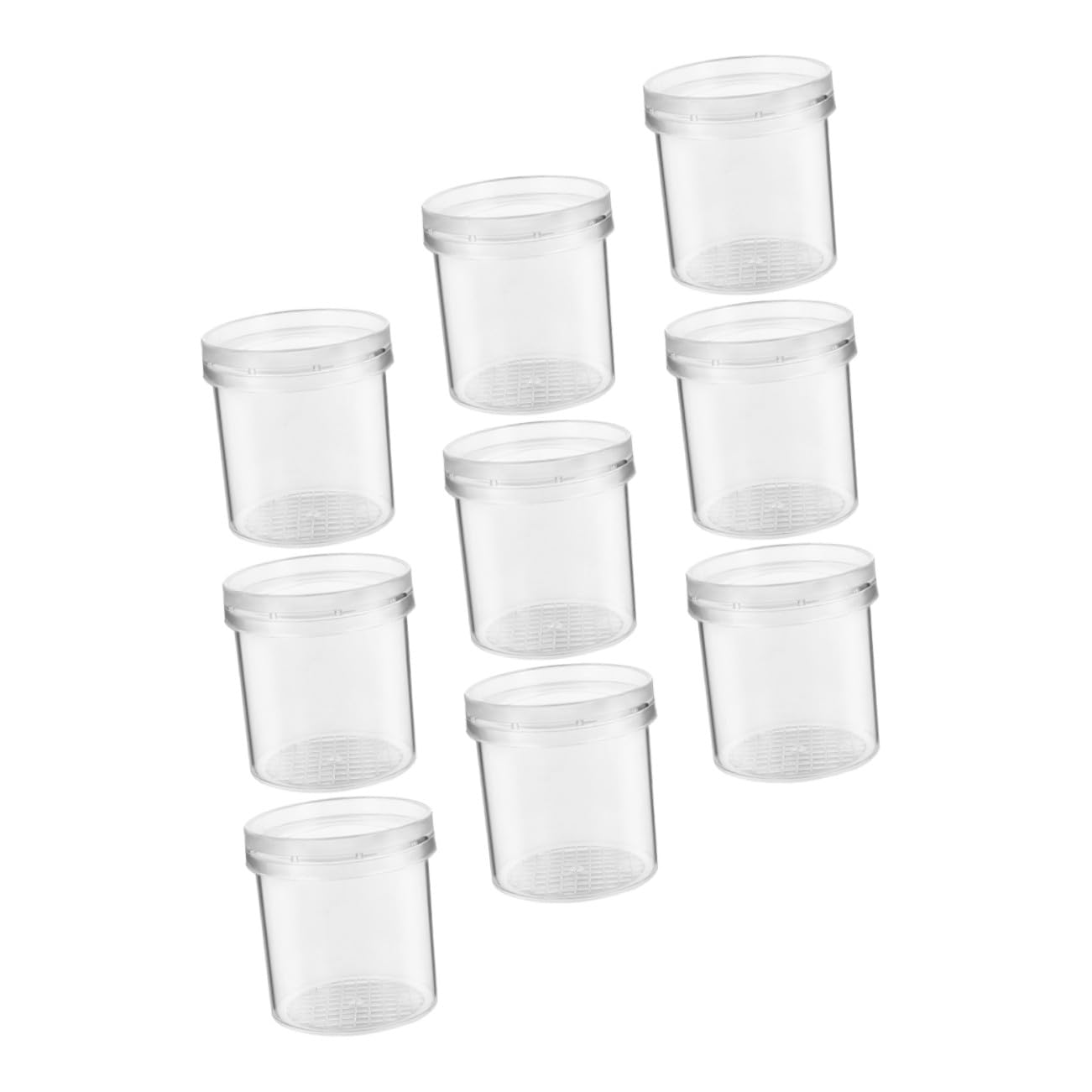 Caja de Observación de Insectos Aumento Triple, Plástico | 9 Piezas, Tapa Flujo de Aire, Alta Transparencia, Segura para Niños y Niñas