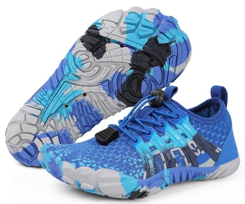 Image of Kids Water Shoes Boys Girls Quick Dry Aqua Socks Barefoot Beach Pool Swim Hiking Lightweight Non-Slip Outdoor