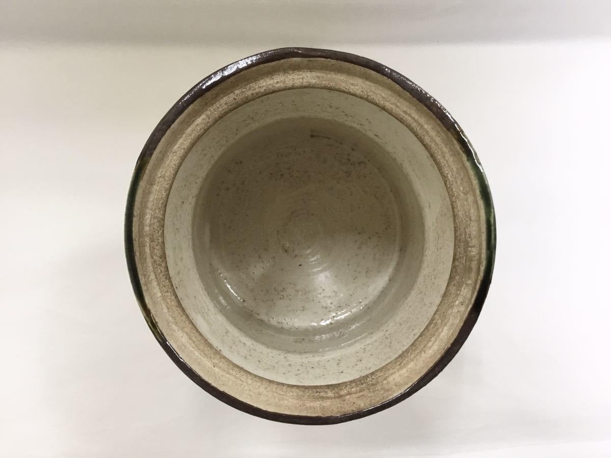 お抹茶碗 24 備前焼 抹茶茶碗 扇面草花 通年物 中村能久作 茶道具の