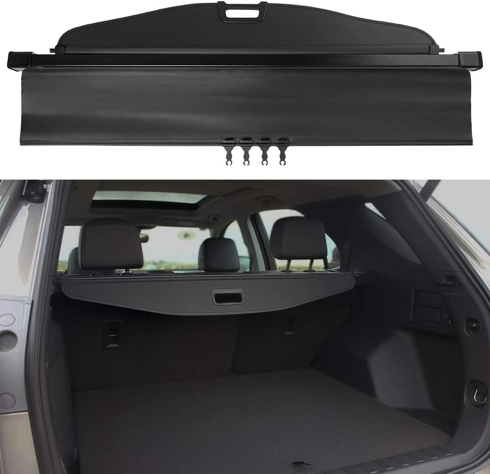 Cargo Cover Compatible with 2018-2025 Chevrolet Equinox & GMC Terrain Retractable Tonneau Rear Trunk Security Shade Luggage Shield
