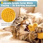 Retro Shaw Catnip Toys Crochet Mice Cat Toys, 3 Pcs Durable Yarn Cat Mouse Toys for Indoor Cats, Stuffed with Natural Catnip & Silvervine Blend, Handmade Interactive Kitten Chew Toy for Teeth Cleaning - Image 4