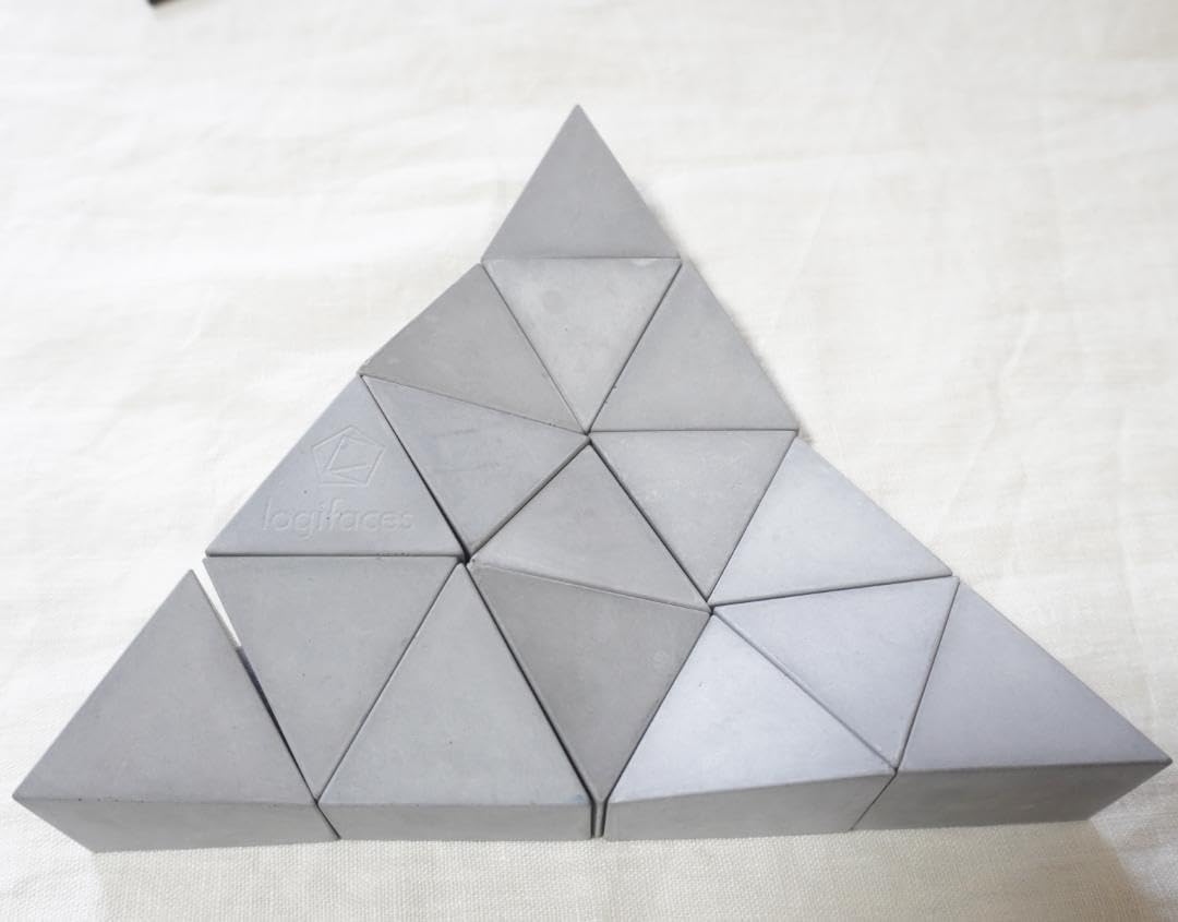 100%コンクリートの3Dパズル Logifacesロジフェイセス Ash | 立体