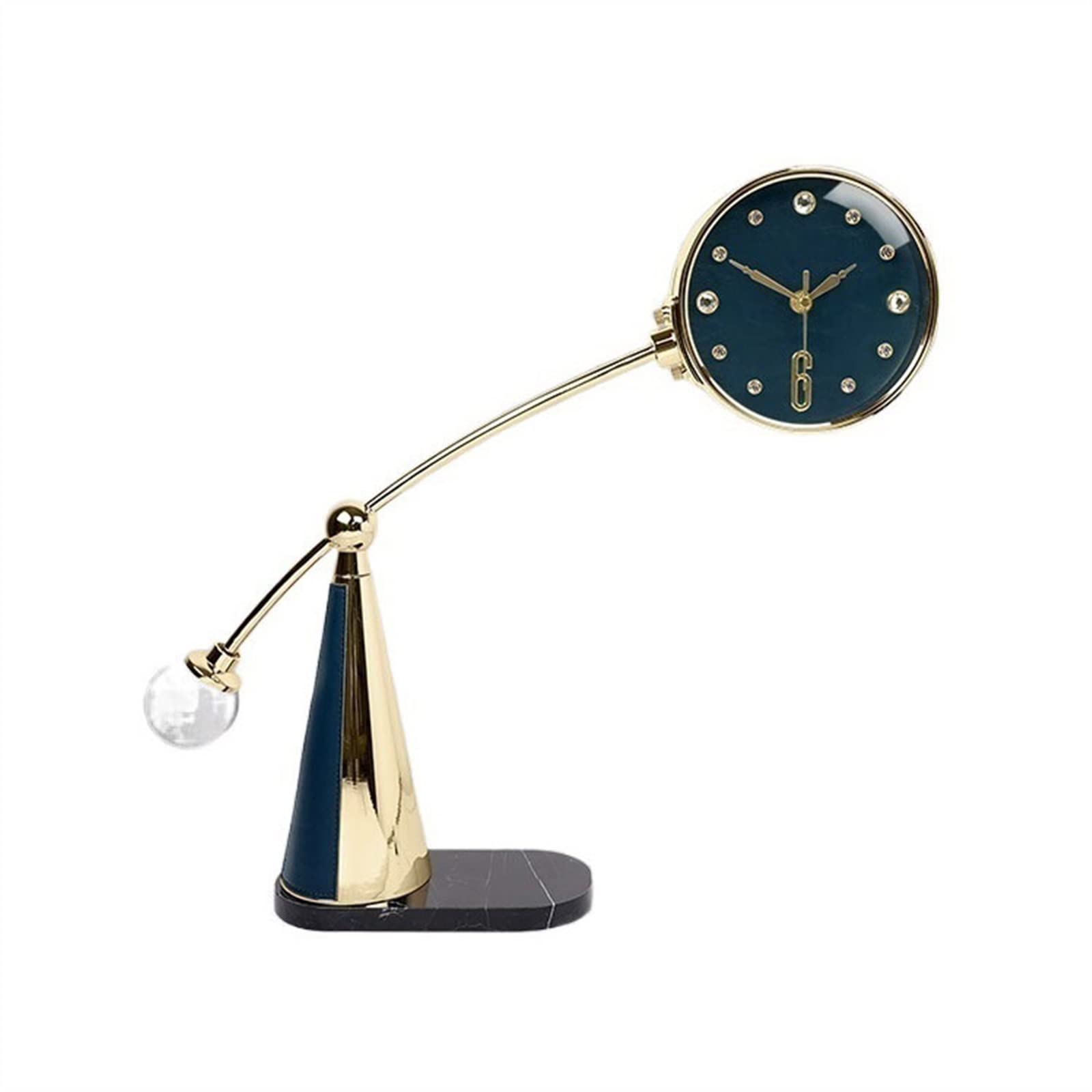 S5b8W3g7 Mantel Clocks Fashion Light Luxury Clock Household Modern Ornaments Creative Desk Decoration Decorate(C)