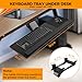 Under Desk Keyboard Tray - Multi-Function Keyboard Tray Adjustable with Mouse Pad & Wrist Rest，Ergonomic Slide Out Keyboard Tray Under Desk， Suitable for Office/Game/Home