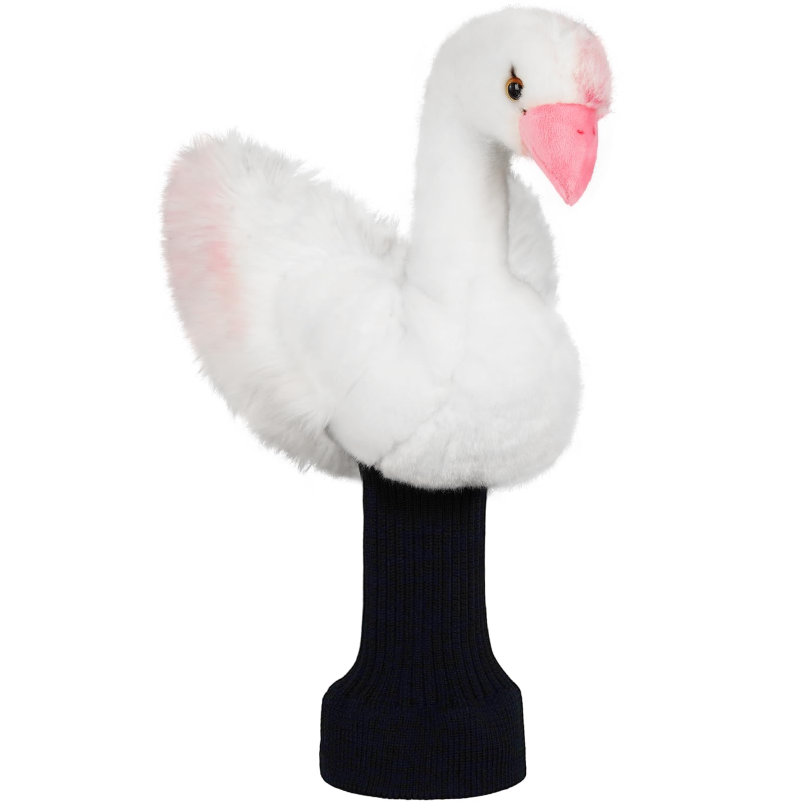 mytag Funny Golf Club Head Covers, Swan Stuffed Animal Driver Headcover White Golf Driver Head Cover โ image 1