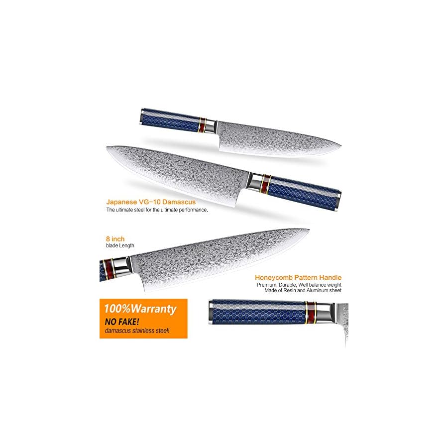 Chef-Knife-8-Inch-Damascus-Chefs-Knife-Japanese-VG10-Kitchen-Knife-Sharpest-67-Layer-High-Carbon-Stainless-Steel-knife-Cooking-Knife-Meat-Cutting-Gyuto-Chef-Knife-with-Sheathtype-1 Chef Knife 8 Inch Damascus Chefs Knife Japanese VG10 Kitchen Knife Sharpest 67-Layer High Carbon Stainless Steel knife Cooking Knife, Meat Cutting Gyuto Chef Knife with Sheath(type 1)