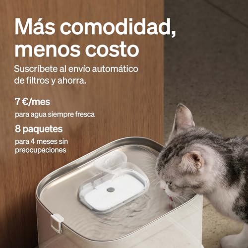 Image of PETLIBRO Dockstream Cat Water Fountain Filters, 8 Pack PETLIBRO Water Fountain Filters for Cat Fountain WF106 /116 /105 /115 /005 /305, Pet Water Fountain Filter Replacement, 4-Month Supply
