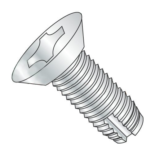 1/4-20 x 1/2" Type 1 Thread Cutting Screws/Phillips/Flat Undercut Head/Steel/Zinc (Carton: 5,000 pcs)