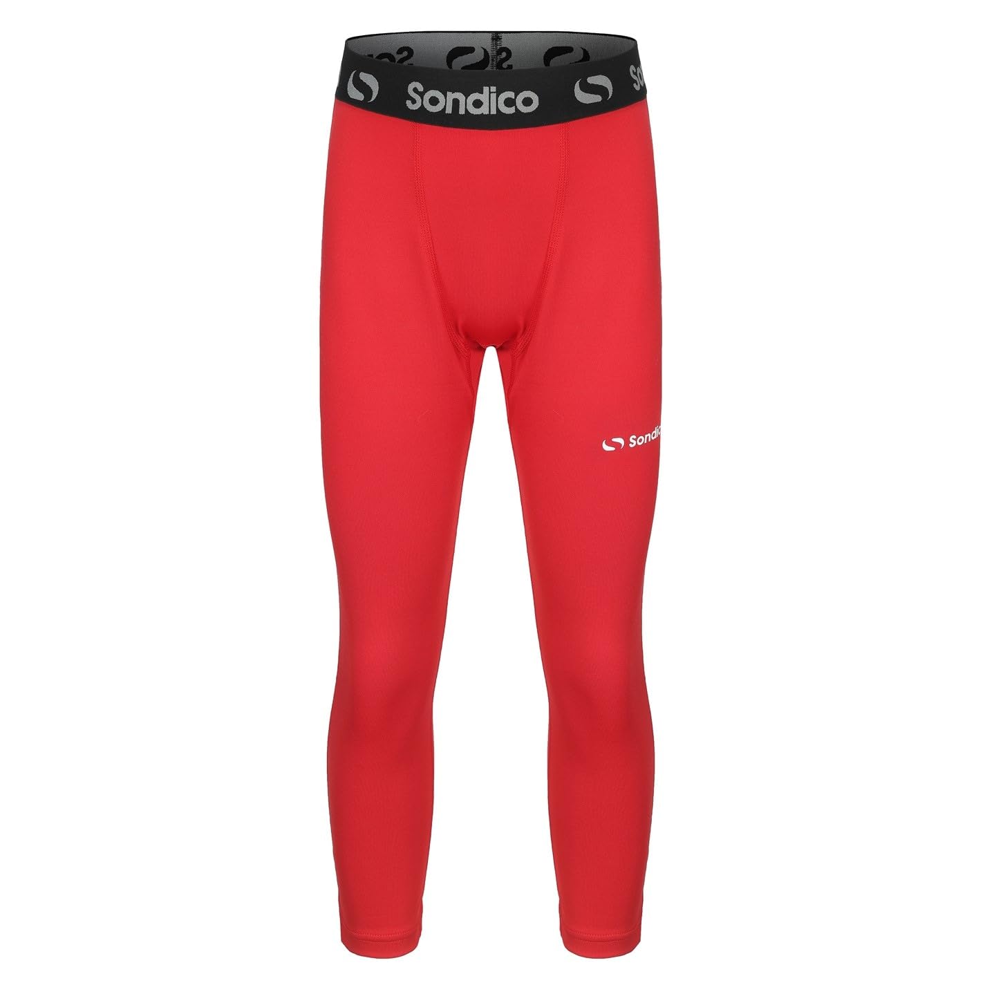 Sondico Boys Core Three Quarter Tights Junior Red 13 Years