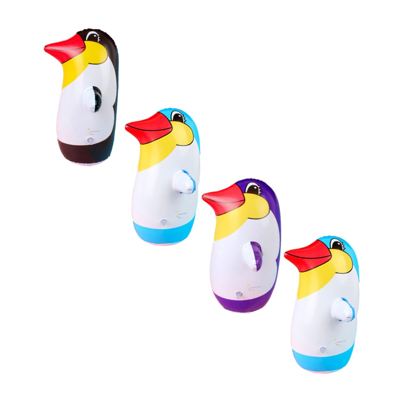 VINTORKY 4Pcs Penguin Tumbler Present Inflatable Decor for Home Parties and Celebrations Safe and Fun Playmate