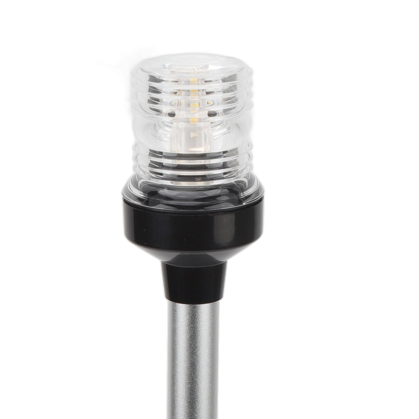 Luce Per Barca, Luce di Poppa Per Barca, Luce di Ancoraggio Per Barca da 22 Pollici Luce a 360° a Tutto Tondo Per Palo di Poppa a LED Base in Acciaio Inossidabile 316 Per Barche da Pesca Yacht Navi