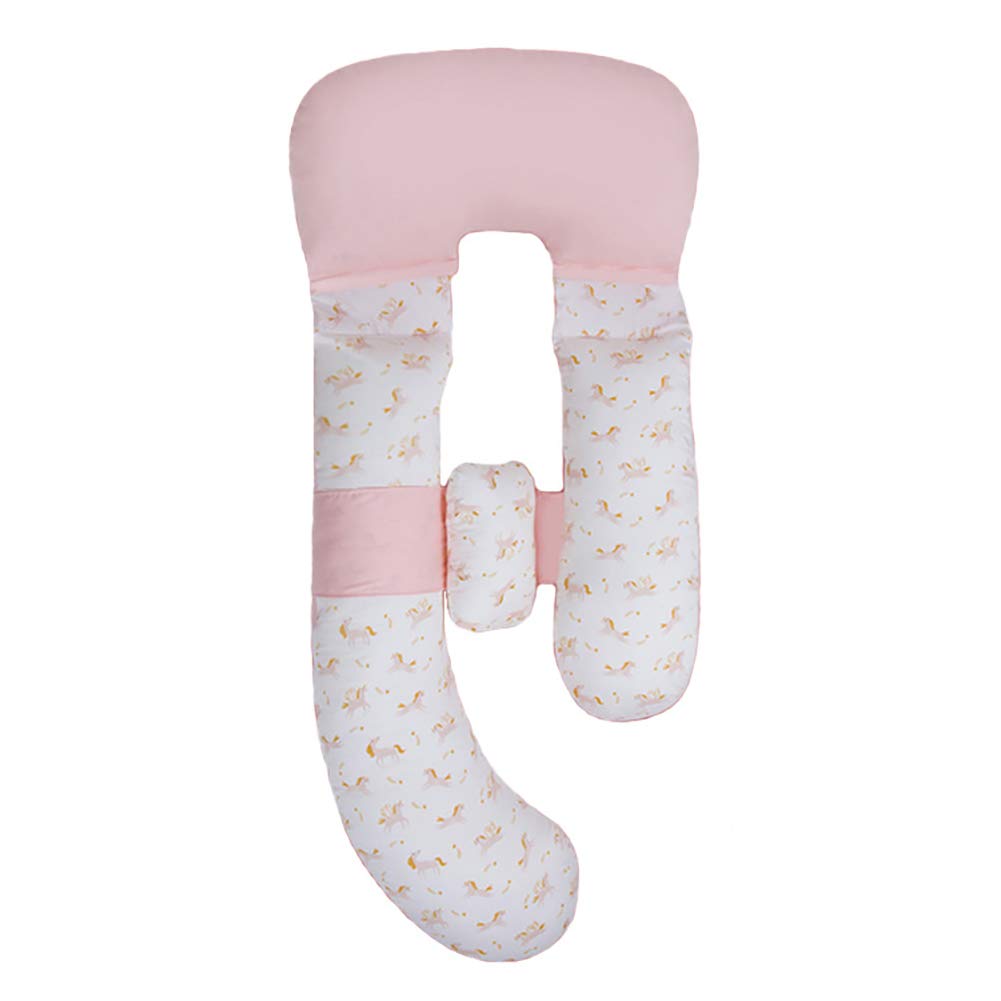 Pregnancy Pillows for Sleeping Full Body Pillow Large U Shaped Upgrade and Maternity Support with Replaceable Pink