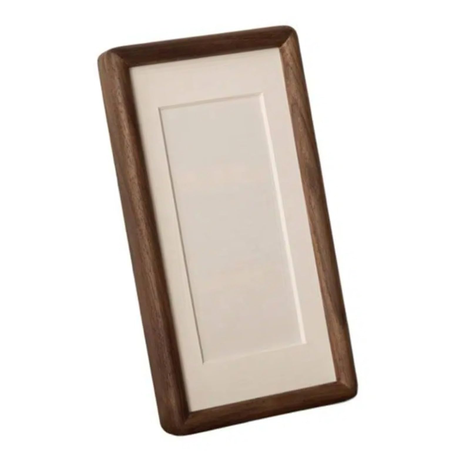 Ramka na zdjęcia z litego drewna orzechowego – 6 x 24 cm widoczny otwór pasuje do zdjęć o wymiarach 10 x 30 cm, idealna do dekoracji domu i sztuki ściennej, eleganckie wykończenie z orzecha włoskiego