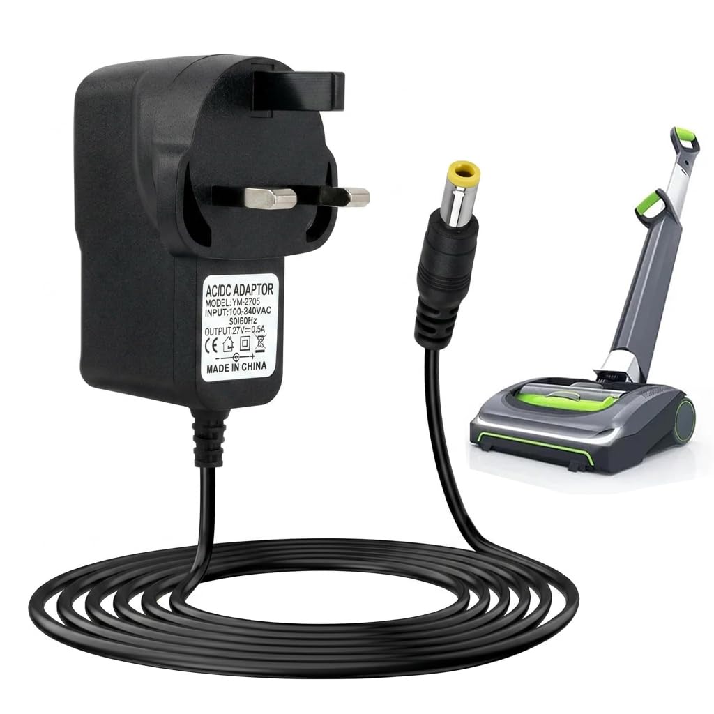 27V 500mA Charger for Gtech AirRAM MK2 K9 AR01 AR02 AR29 AR30 DM001 AFT001