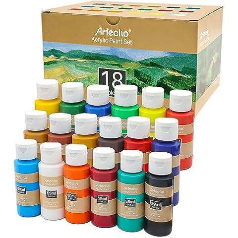 Artecho Peinture Acrylique 18 couleurs Cover