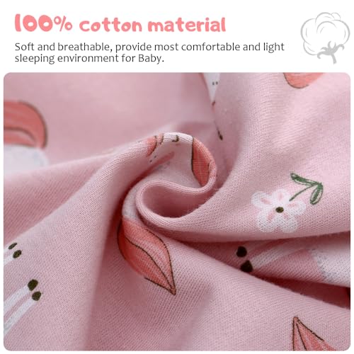 Image of Miracle Baby Long Sleeve Sleep Sack 2-Pack, 100% Cotton Wearable Blanket Baby Sleeping Bag for Newborn Infant Toddler