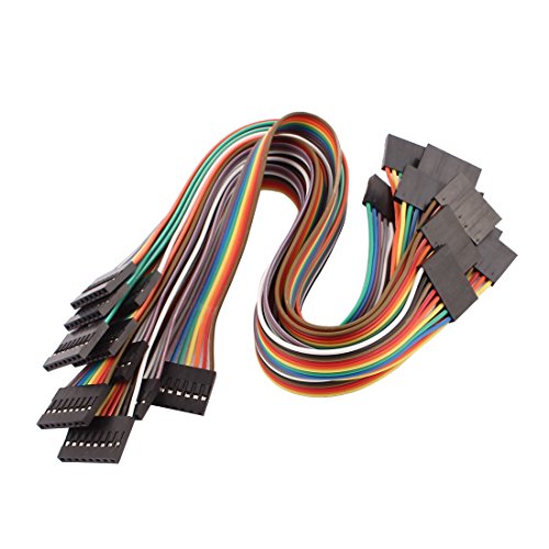 Aexit 10 Piezas Cables Jumper 8P Hembra a Hembra 30cm miniatura 1