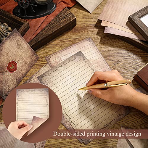 Image of TaoBary 160 Pcs Vintage Antique Stationery Paper and Envelopes Set