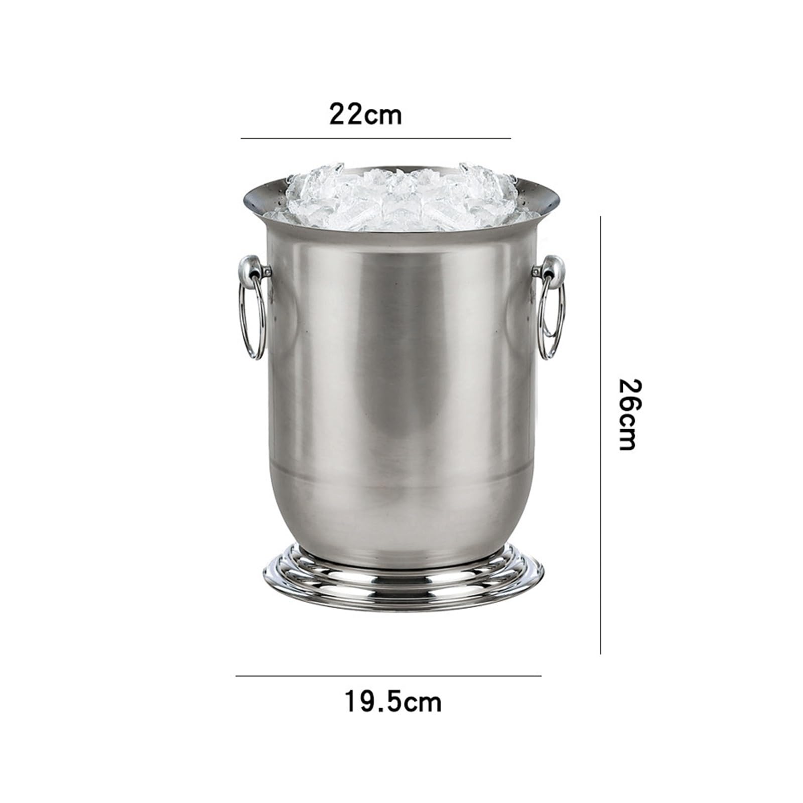 Cubeta de Hielo Cubitera de Acero Inoxidable imprescindible for Fiestas Cubo de Hielo Aislado
