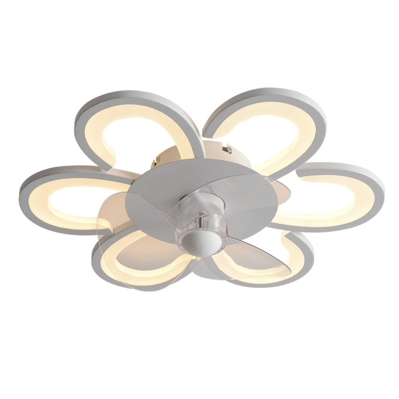 ERETYRET Fan Lamp Modern Simple Bedroom Creative Home Ultra-Thin Silent Ceiling Quiet Cooling(Full Spectrum)