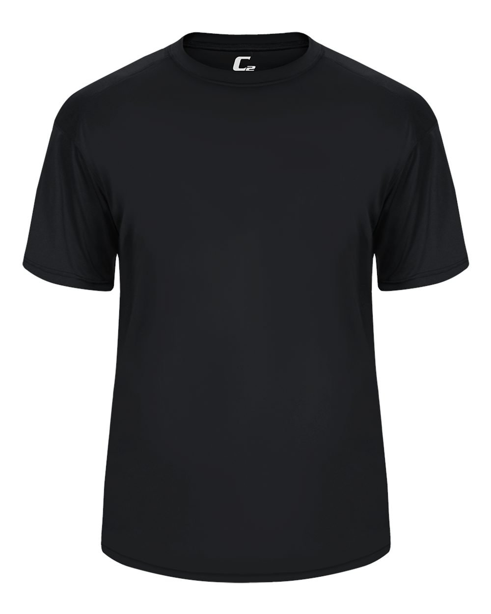 Badger Sport C2 Black Youth Small Short Sleeve Wicking Tee
