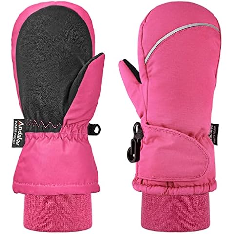 Andake Niños Guantes de esquí 3M Thinsulate Cover