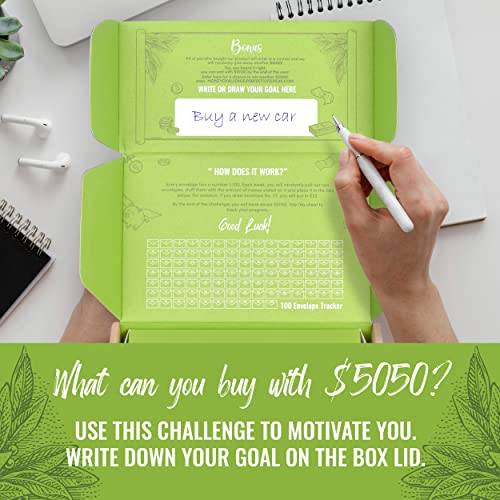 100 Envelopes Money Saving Box Challenge - Saving Money Organizer For Cash For Saving - Money Gift Box Ideas #TOP7