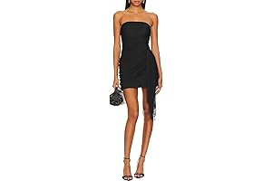 Women's Sultry Mesh Strapless Mini Dress