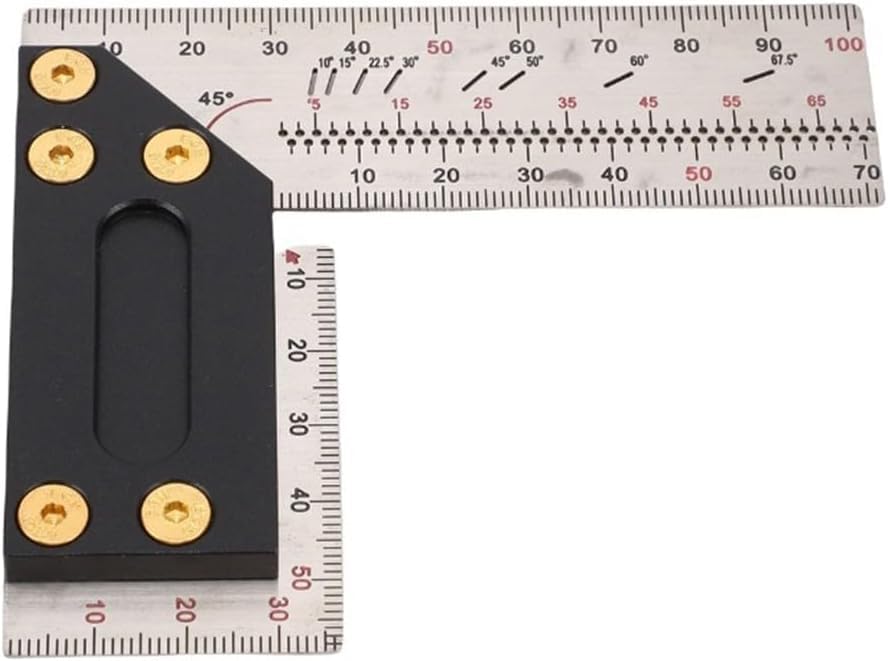 Règle de positionnement carrée pour éviter les tracés faussés mesure 90 degrés