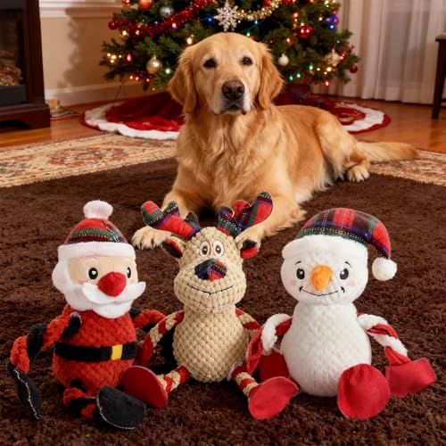 Juguete Mordible Sonoro Santa Claus para Perros miniatura 5