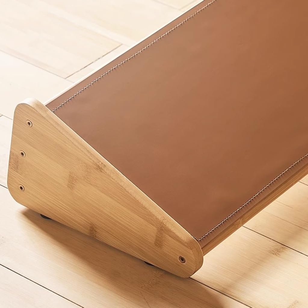 Höhenverstellbare Bambus-Fußstütze for Unter Dem Schreibtisch, Tragbarer Fußhocker, Schräge Schreibtisch-Fußstütze, Ergonomische Büro-Fußstützen, Pflege-Fußhocker for Büro Und Zuhause