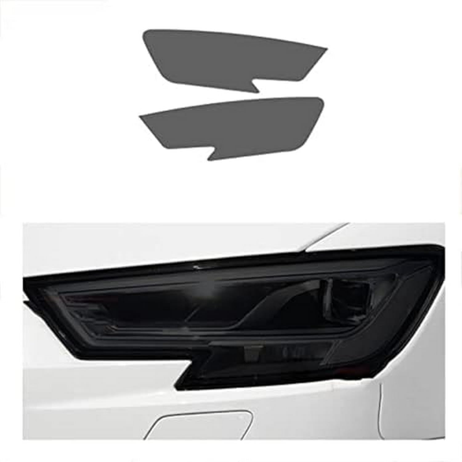 SamLng Car Front Light Film For Audi A3 8V S3 RS3 8Y 2017-2020 Car Headlight Protective Film Front Light Transparent Blackened TPU Sticker Car Headlight Protective Film