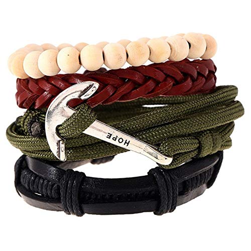 Preisvergleich Produktbild GUXINHOME Ankerseil Armband Für Männer Und Frauen, Hochwertigen Ankerarmband, Langlebig Und Einstellbar, Exquisite Geschenkideen