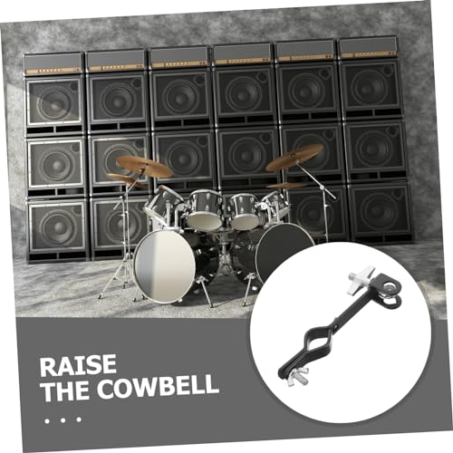 Soporte para montaje de Cowbell con clamp, accesorio versátil para batería para colocar cowbell de forma segura, diseño ergonómico para uso cómodo miniatura 3