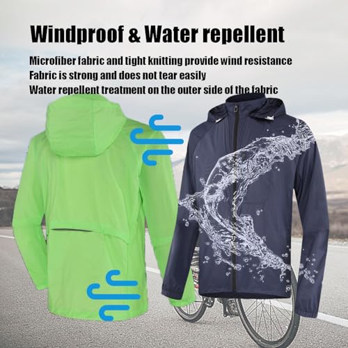 Chaqueta ciclismo hombre impermeable y ligera miniatura 4