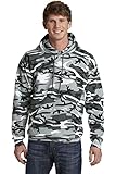 Port & Company Fleece Camo Pullover Hooded Sweatshirt Winter Camo Large