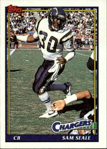 1991 Topps #420 Sam Seale San Diego Chargers NFL Football Card NM-MT