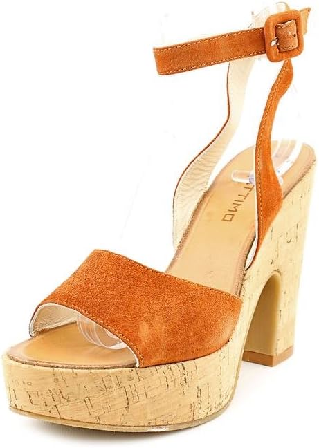 Attimo 80018195173502 Womens Size 10 Orange Suede Platforms Sandals Shoes EU 40