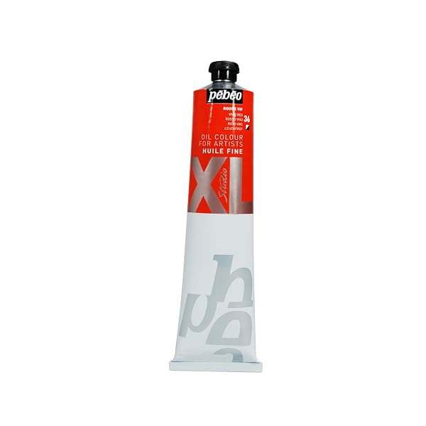 Pébéo - Olio fine XL 200 ML - Pittura ad Olio Rosso Brillante - Pittura ad Olio Pébéo - Rosso Brillante 200 ml
