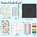 Kid Scrapbook Photo Album Hard Cover DIY Photo Album for Kids Instant Camera Print Paper with DIY Accessories (Black)