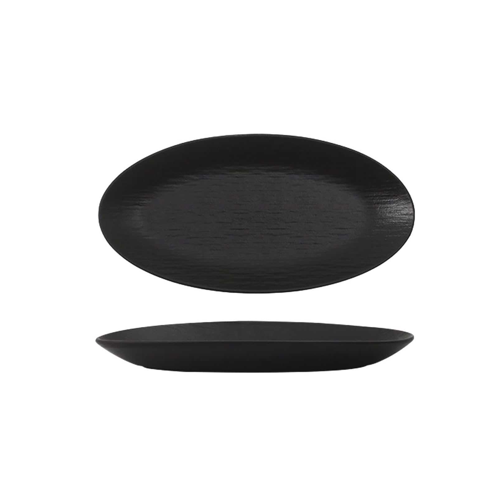 Plato ovalado de cerámica para restaurante con forma de Dan (12 pulgadas)