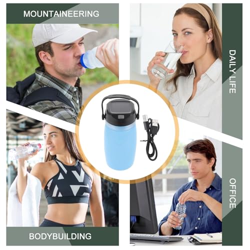 Bouilloire Solaire Rechargeable USB à Veilleuse Intégrée en Silicone - 6