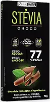 Chocolate 77% Cacau Zero Açúcar Zero Lactose 70g - Stévia Choco