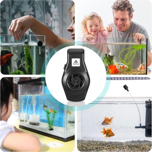 Image of DaToo Mini Aquarium Chiller Small Fish Tank Fan Aquarium Cooling Fan 2-Level Speed Adjustable Aquarium Cooler Quiet Aquarium Fan with Wide Angle Wind Suitable for (6-15Gal) Fish Tank