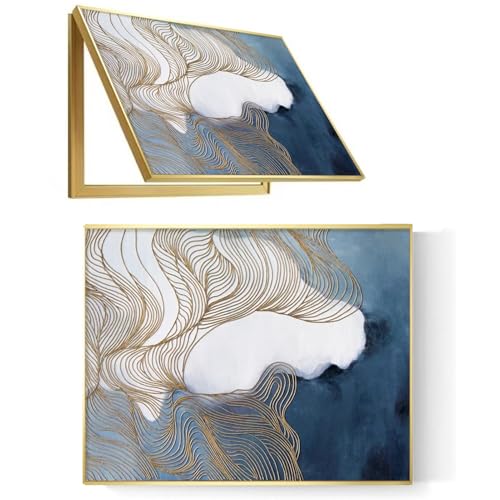 Qulamrdk Cuadro Decorativo para Caja de Medidores Ocultar Contador Tapa Decorativa Cubre Cuadro Electrico Ocultación de Medidor Decorativa Cubrecontador Tapa(E,35 x 45 cm/13.7inx17.7in)