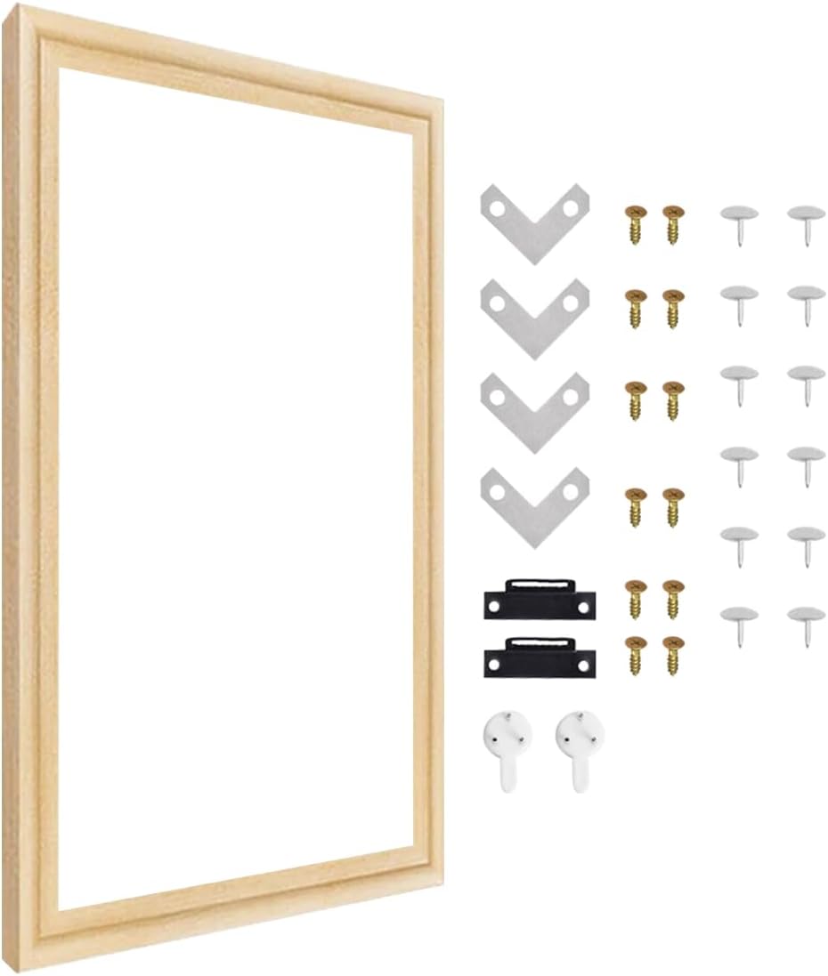 ECYC Ltd Wooden Stretcher Bars for Oil Paintings, 7.9 x 11.8 Inch DIY Canvas Stretcher Frames Kit Easy to Assemble for Needlepoint, Paint by Numbers &Posters, Art Supplies