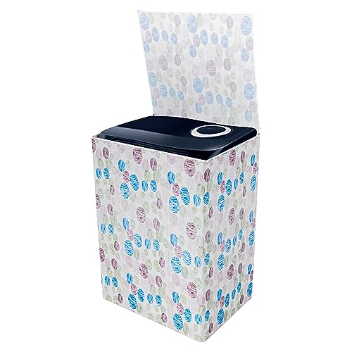 Image of Kuber Industries Dot Print Washing Machine Cover | Soft PVC Top Load Semi-Automatic Washing Machine Cover | Multi